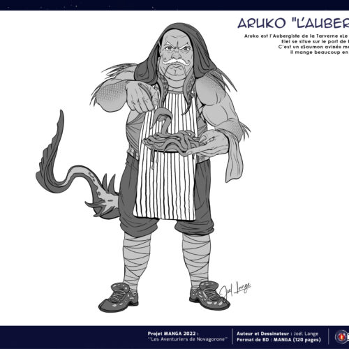 _Characters_Design_A3_Aruko_Aubergiste_Poses